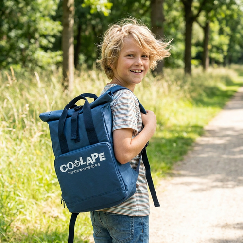 COOLAPE Kids’ Recycled Roll-Top Backpack 🐒🌍 - CoolApe.co.uk