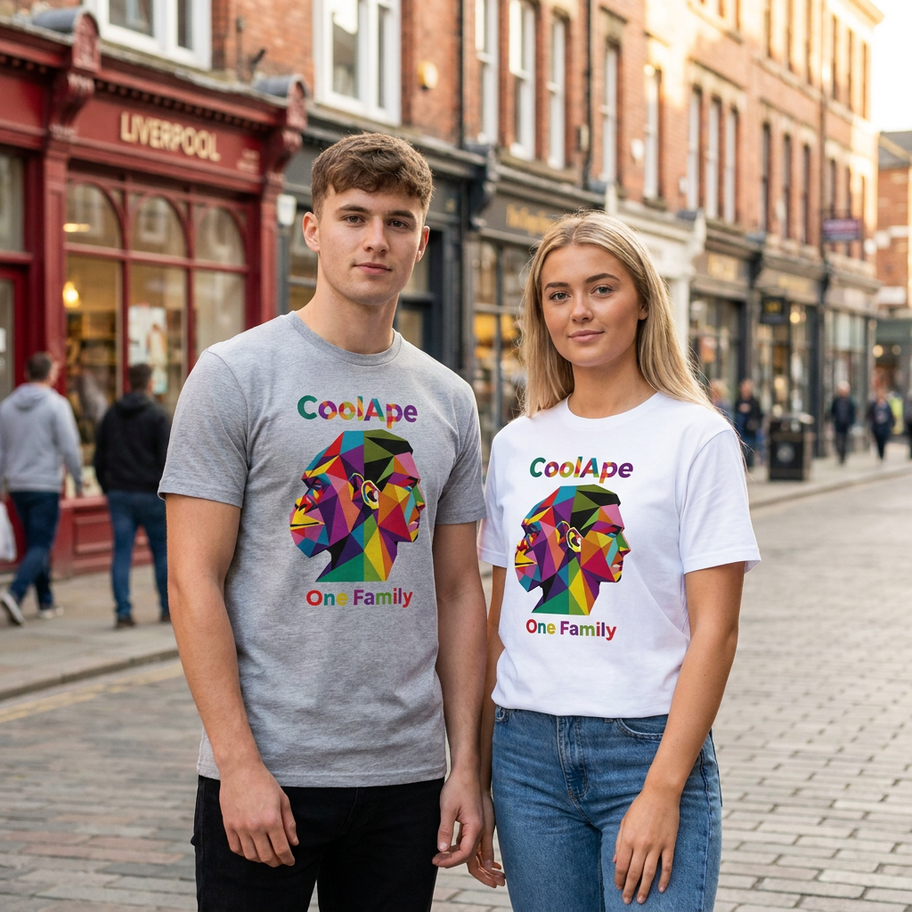 CoolApe "One Family" Organic Tee - CoolApe.co.uk