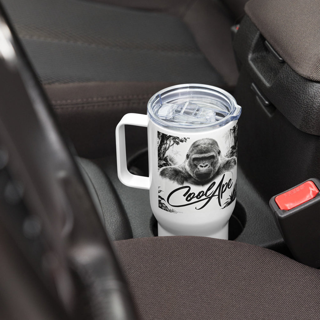 CoolApe Travel mug with a handle - CoolApe.co.uk