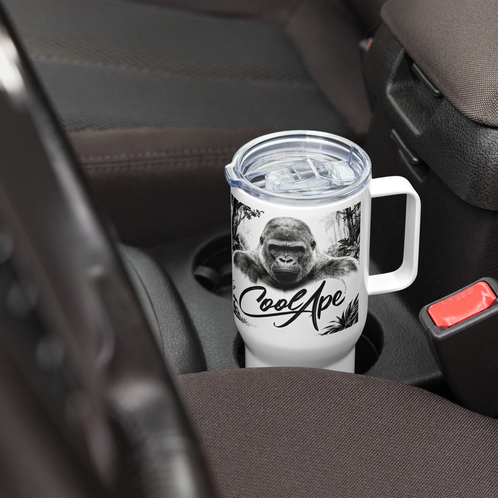 CoolApe Travel mug with a handle - CoolApe.co.uk