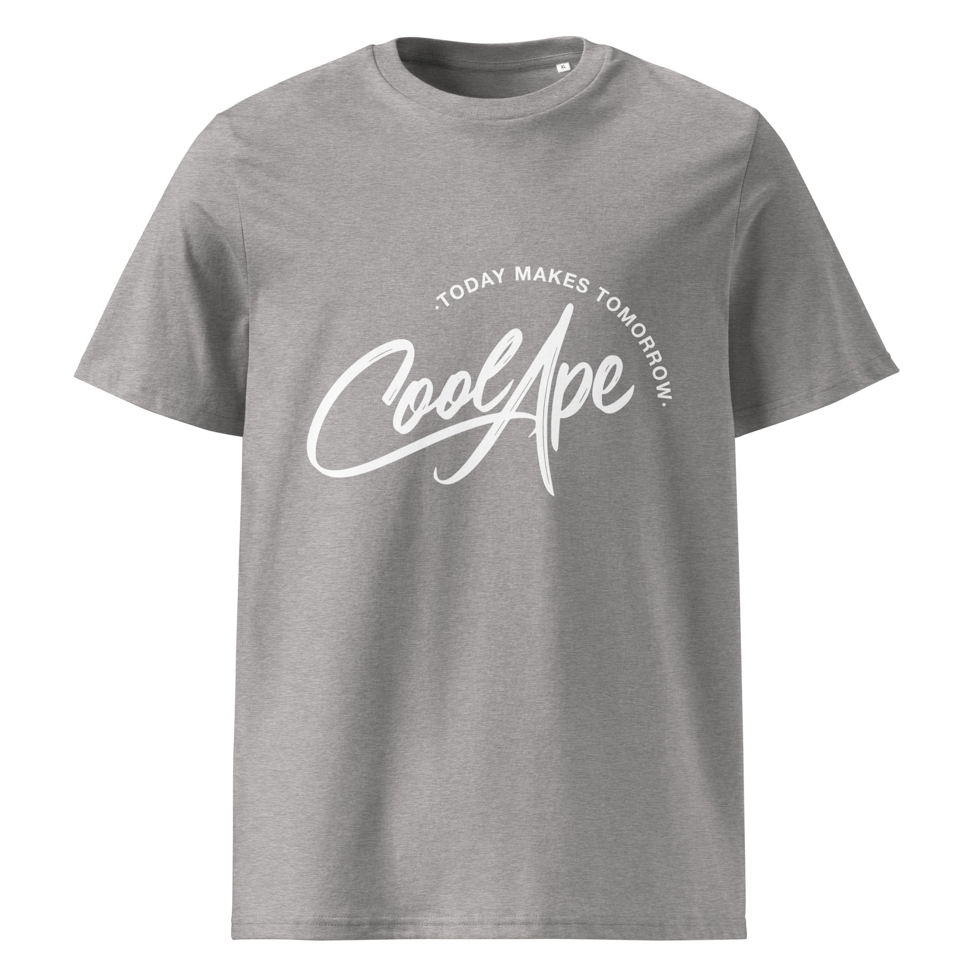 CoolApe Unisex Organic Cotton T-Shirt White Text Various Colours - CoolApe.co.uk