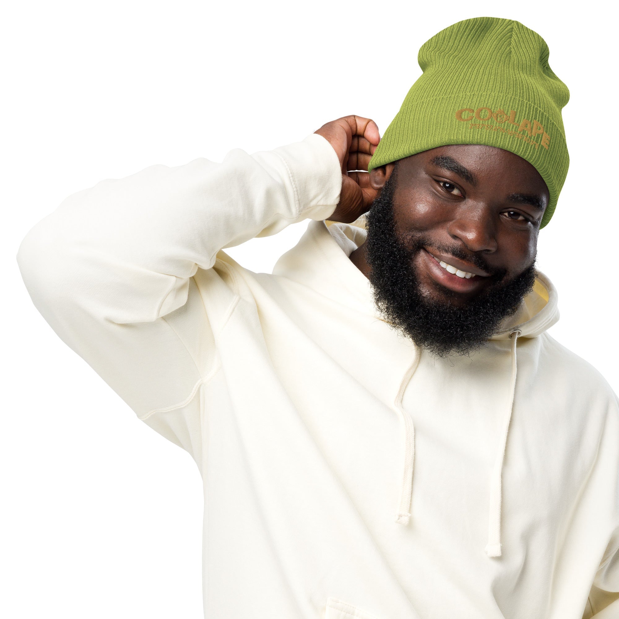 Funky CoolApe Organic ribbed beanie in Various Colours - CoolApe.co.uk