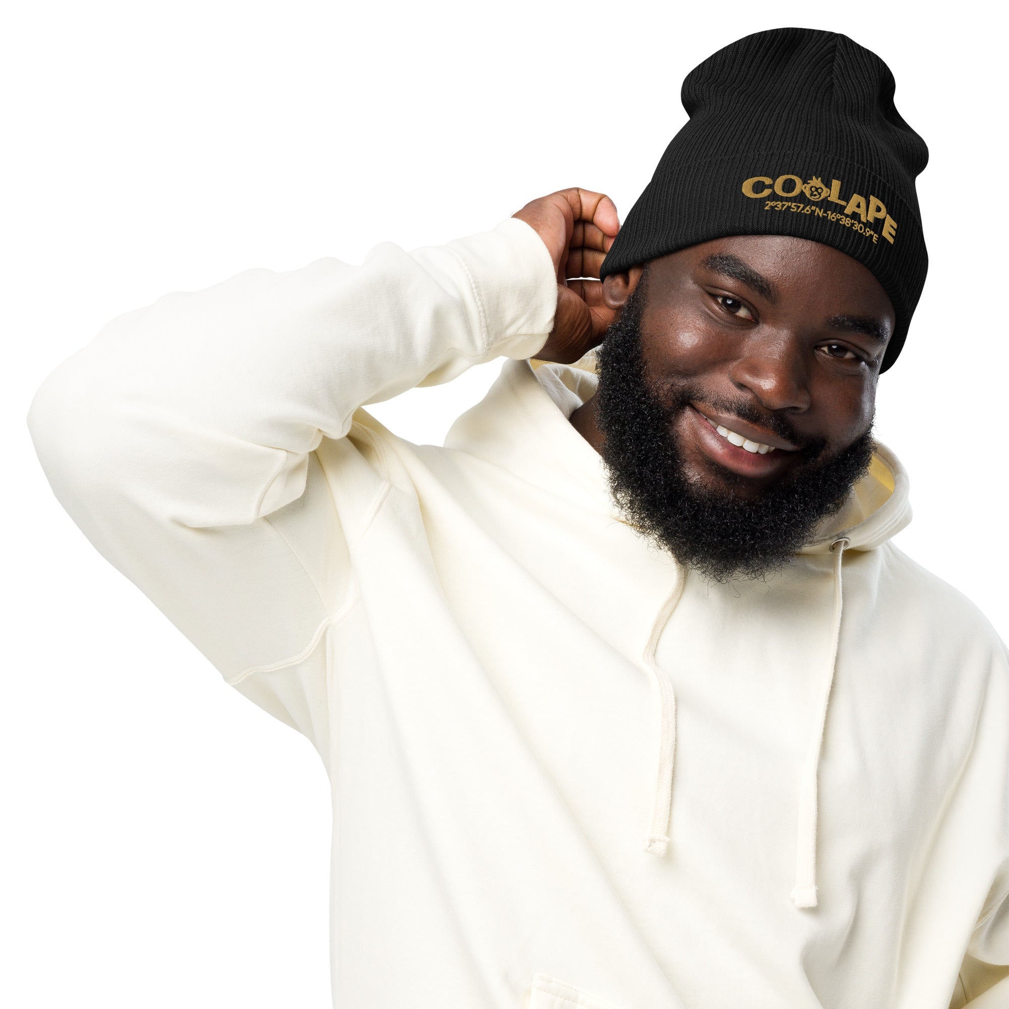Funky CoolApe Organic ribbed beanie in Various Colours - CoolApe.co.uk