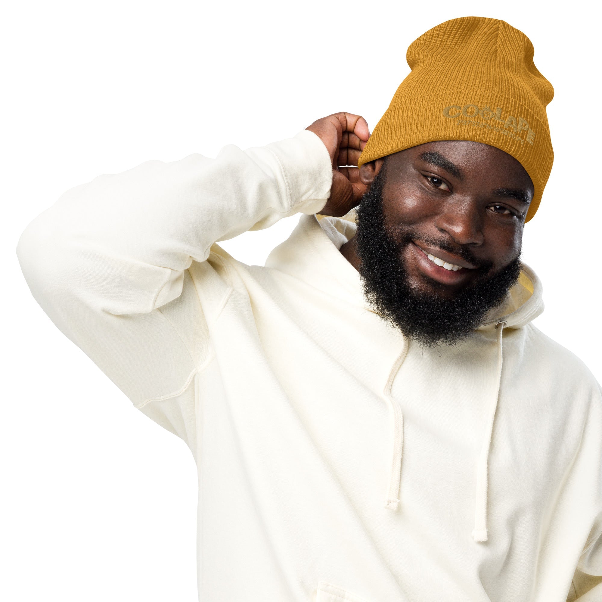Funky CoolApe Organic ribbed beanie in Various Colours - CoolApe.co.uk