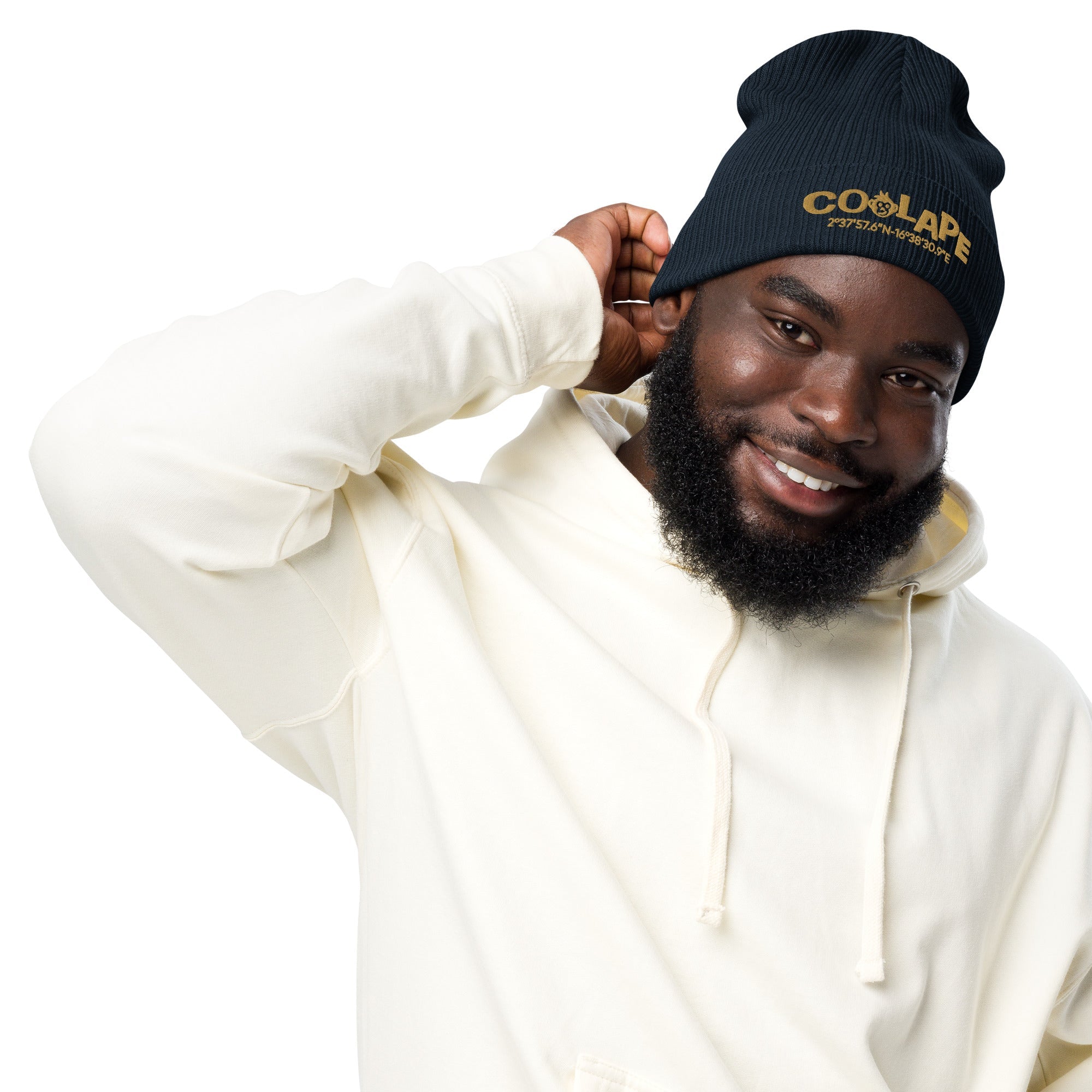 Funky CoolApe Organic ribbed beanie in Various Colours - CoolApe.co.uk