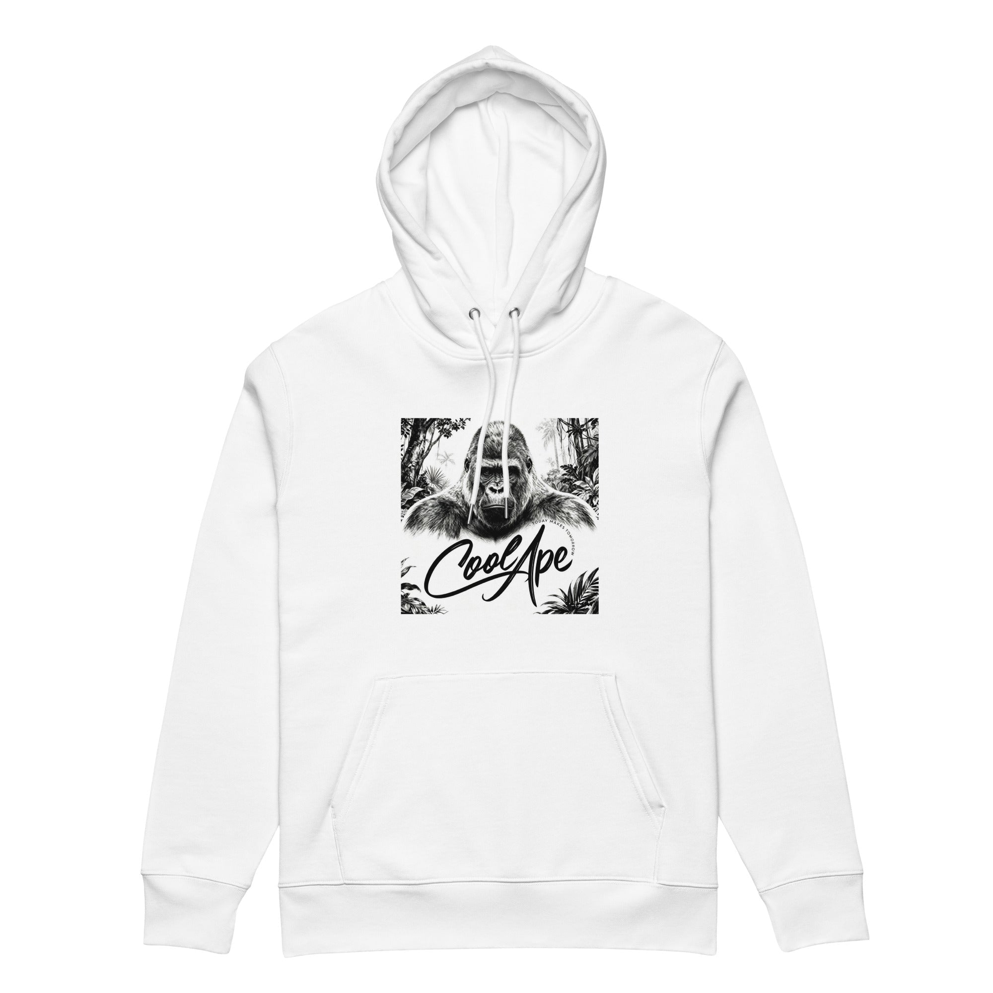 Gorilla Unisex essential eco hoodie - CoolApe.co.uk