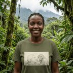 Jane Goodall Unisex 100% Organic Cotton T-Shirt in Various Colours - CoolApe.co.uk