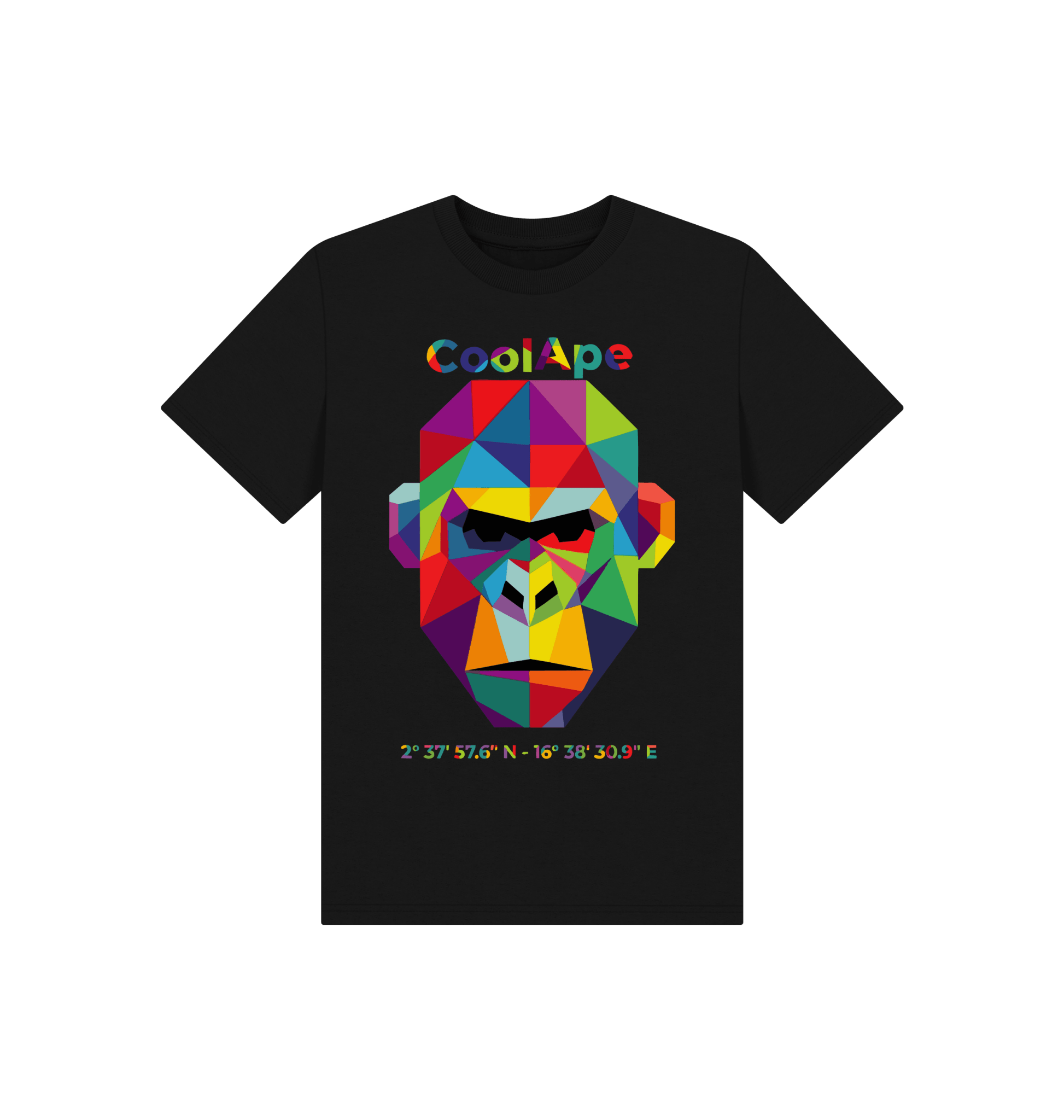 Kids CoolApe Unisex organic mid-light t-shirt 🦍🌿 🎨 in Various Colours - CoolApe.co.uk