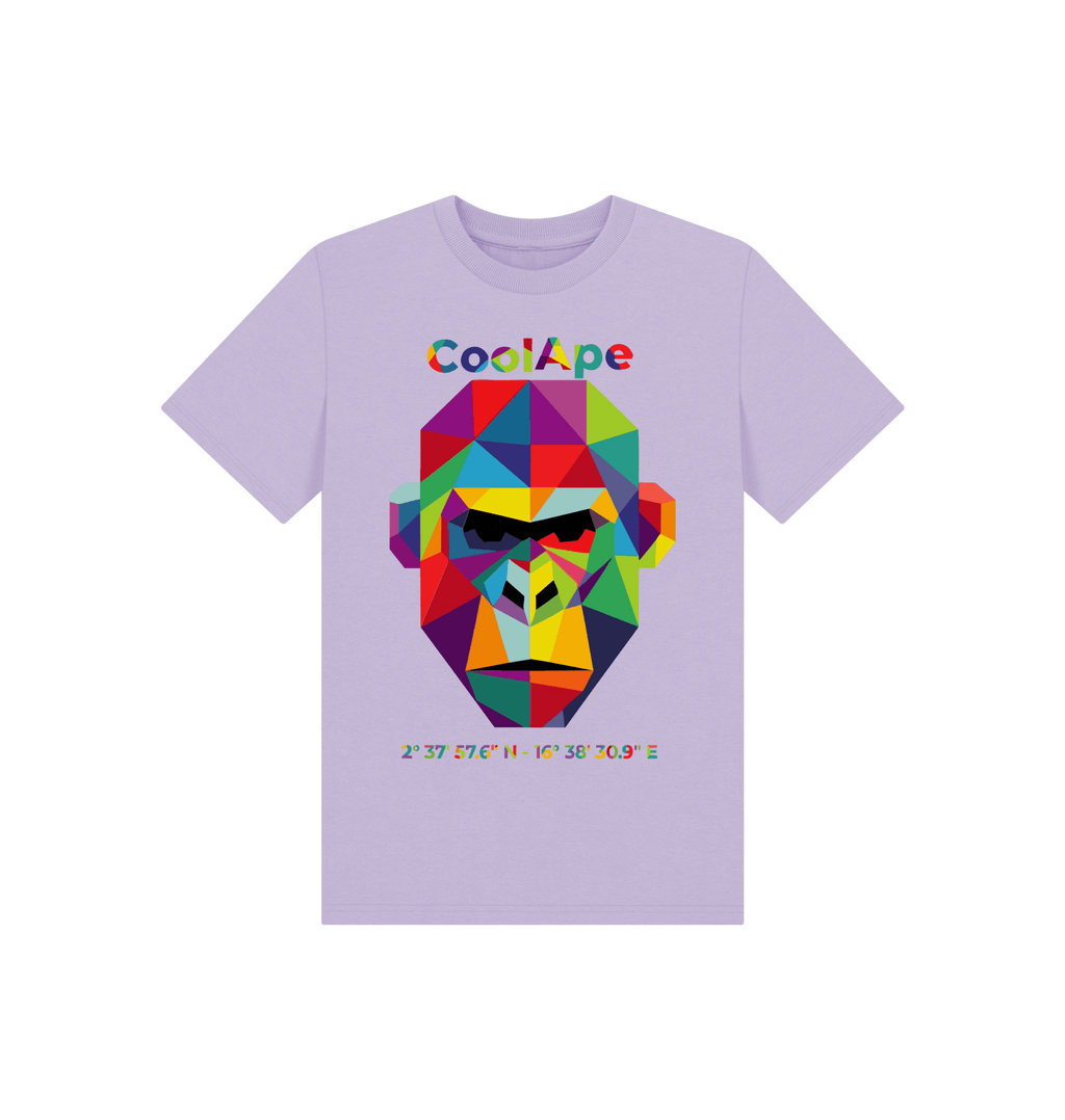 Kids CoolApe Unisex organic mid-light t-shirt 🦍🌿 🎨 in Various Colours - CoolApe.co.uk