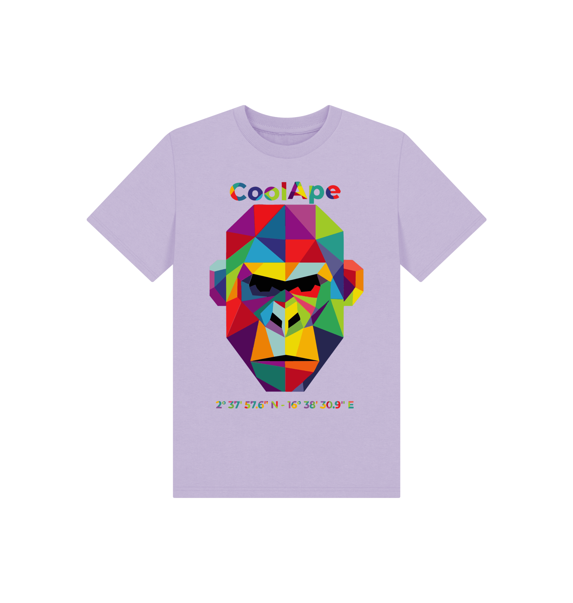 Kids CoolApe Unisex organic mid-light t-shirt 🦍🌿 🎨 in Various Colours - CoolApe.co.uk