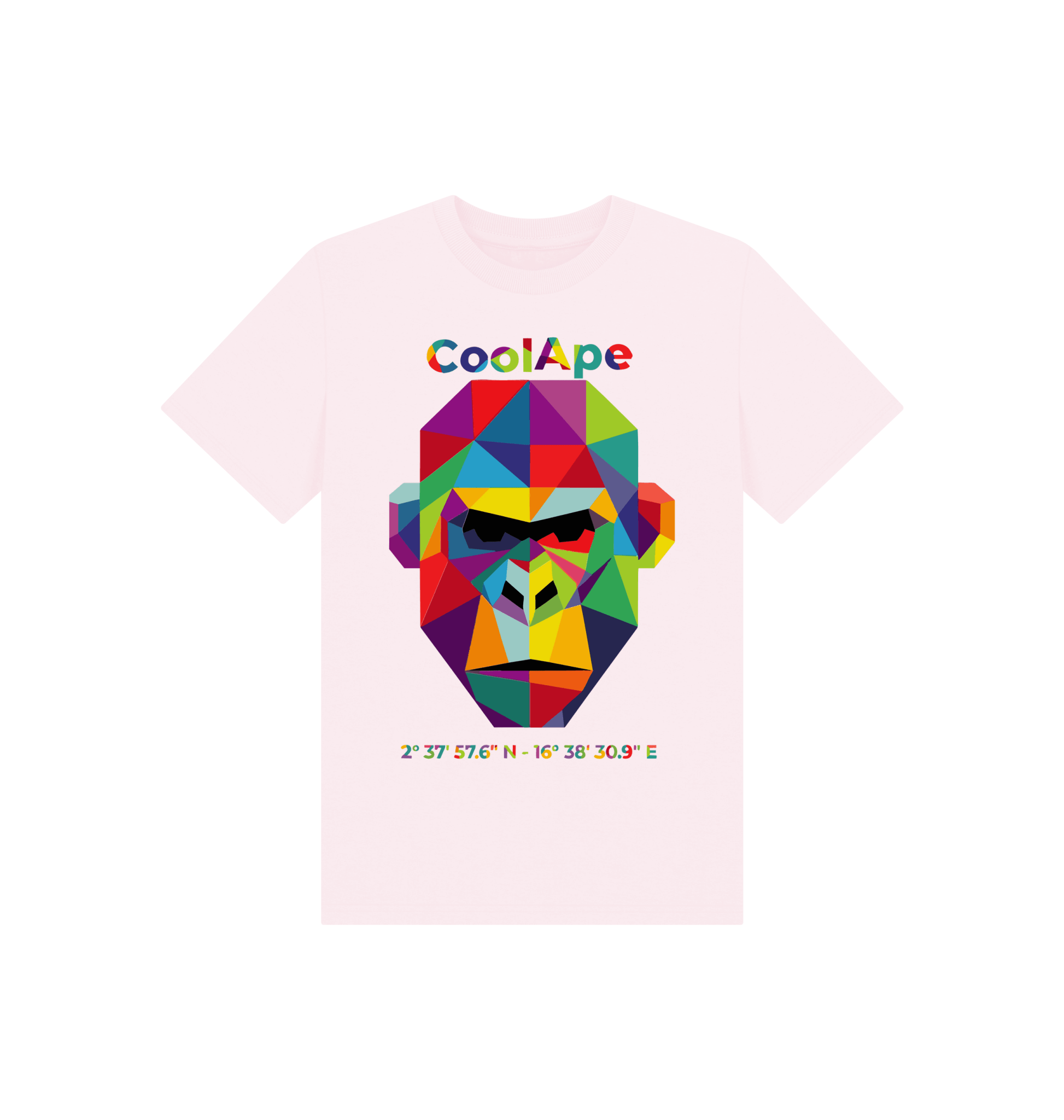 Kids CoolApe Unisex organic mid-light t-shirt 🦍🌿 🎨 in Various Colours - CoolApe.co.uk