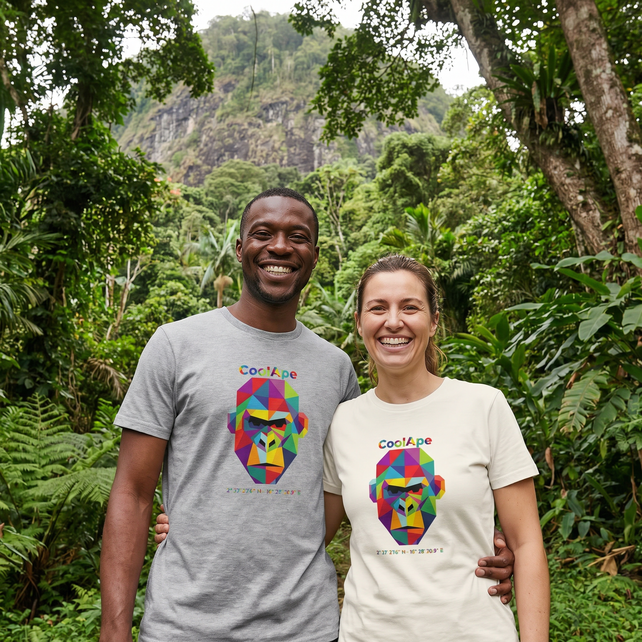 CoolApe Unisex organic mid-light t-shirt in Various Colours