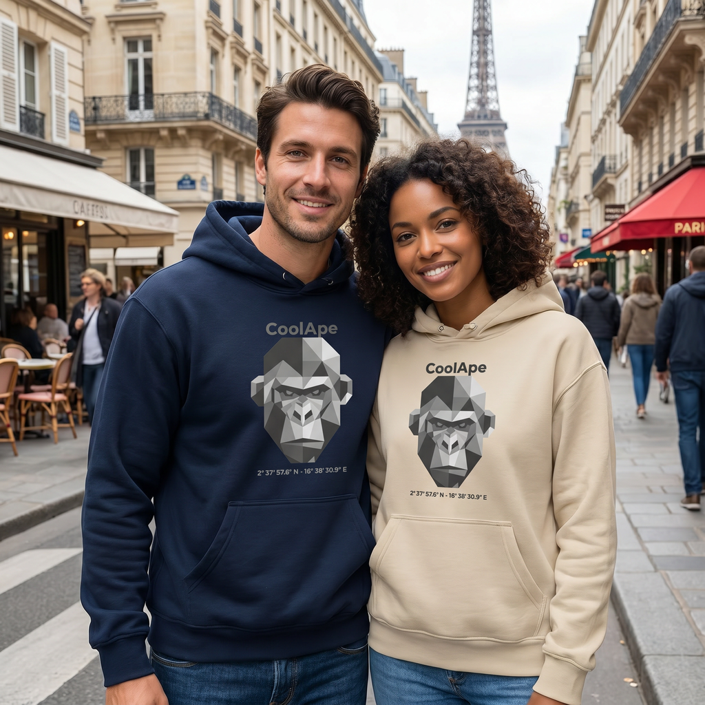 CoolApe Unisex essential eco hoodie Various Colours