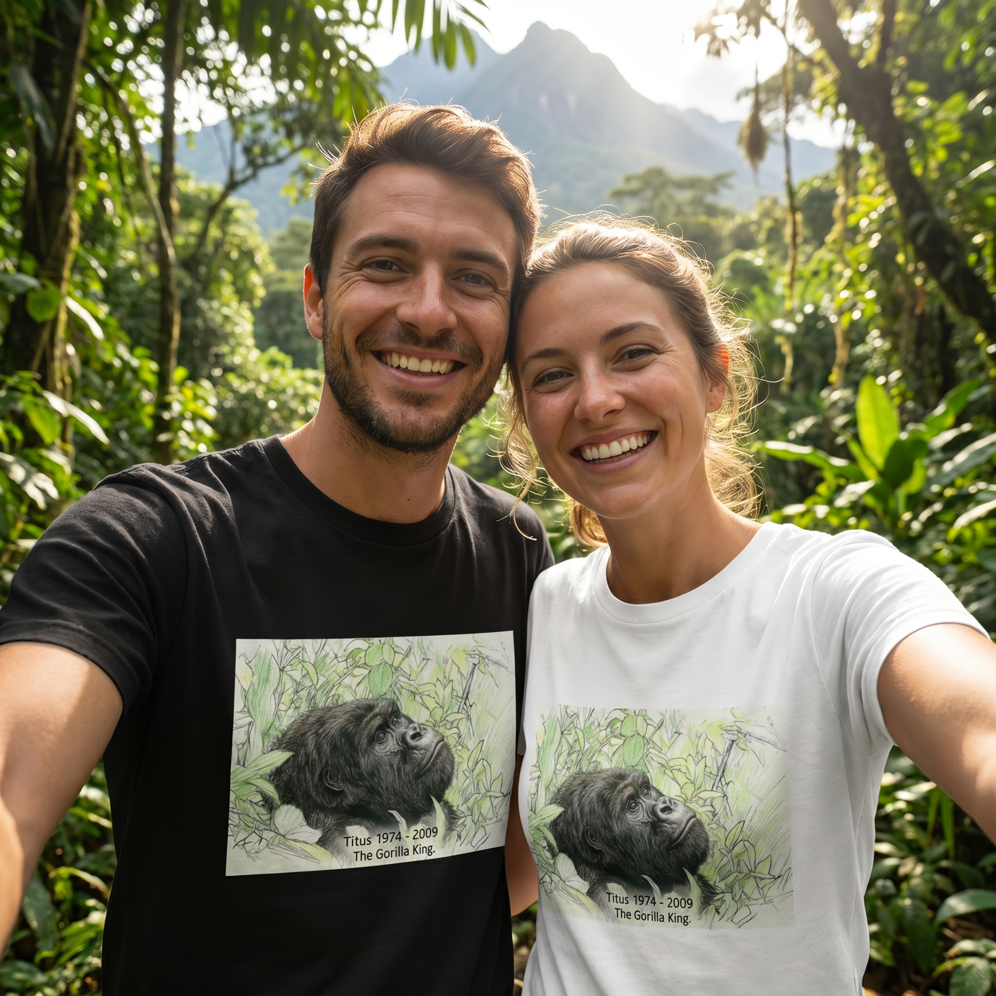Titus: A Portrait of Resilience Unisex Organic Cotton T-Shirt in Various Colours