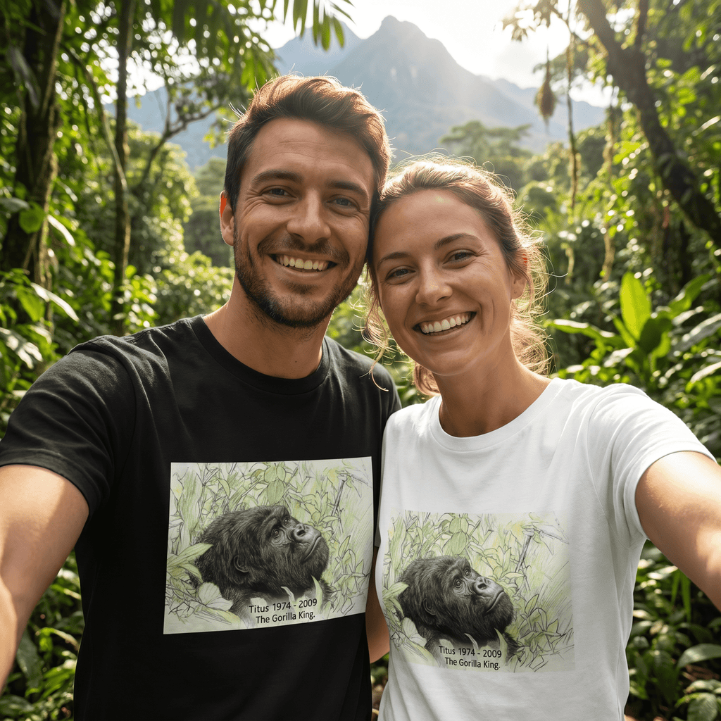 Titus: A Portrait of Resilience Unisex Organic Cotton T-Shirt in Various Colours - CoolApe.co.uk